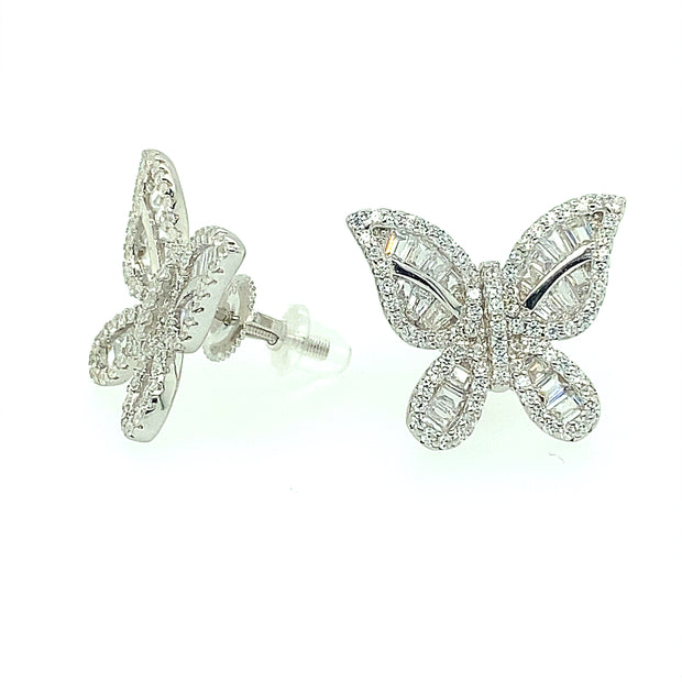 Butterfly Sterling Silver Earring