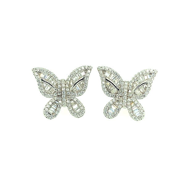Butterfly Sterling Silver Earring