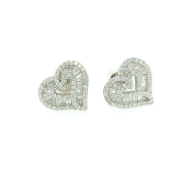 love Heart Sterling Silver Earring