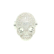 SKULL SHAPE SILVER RING