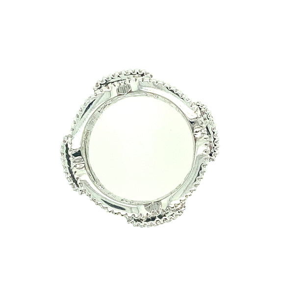Cross Link Brass Mens Ring