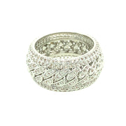 Round Leaf Brass Mens Ring