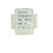 Rectangle Stone with Rectangle Shape Brass Men Ring