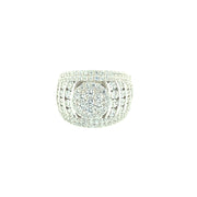 ROUND SINGLE STONE SILVER RING