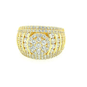 ROUND SINGLE STONE SILVER RING