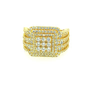 SMALL SQUARE BAGUETTE SILVER RINGS