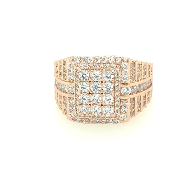 Twelve Stone Brass Mens Ring