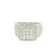 SQUARE STONE SILVER RING