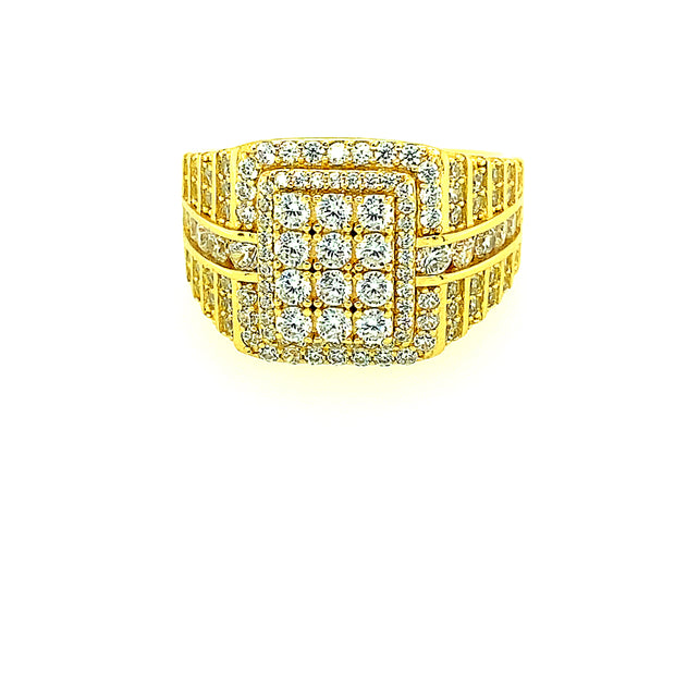 SQUARE STONE SILVER RING