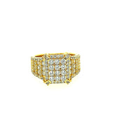 Twelve Stone Brass With Support Brass Mens Ring