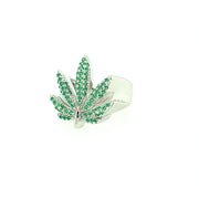 LEAF SILVER RING