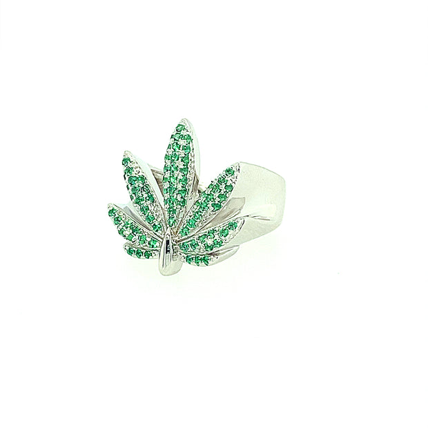 LEAF SILVER RING
