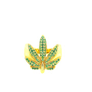 LEAF SILVER RING