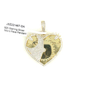 Heart With Gears Silver Pendant