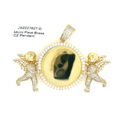 Angle Picture Brass Pendant Brass Pendant