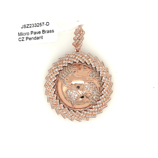 Earth Brass Pendant