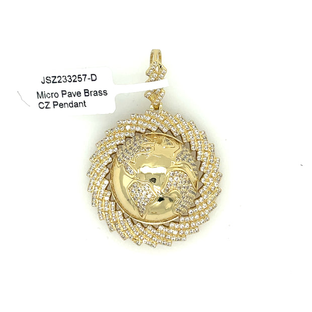 Earth Brass Pendant