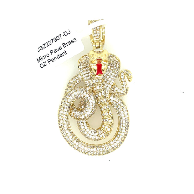 Snake Brass Pendant
