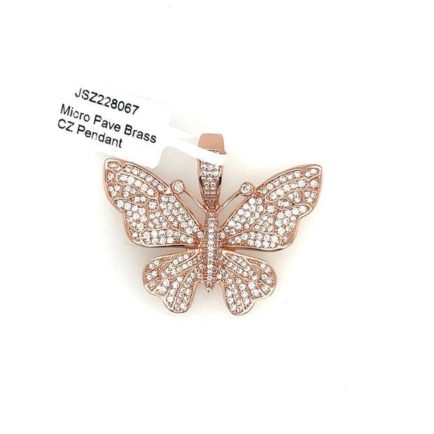 Butterfly Brass Pendant
