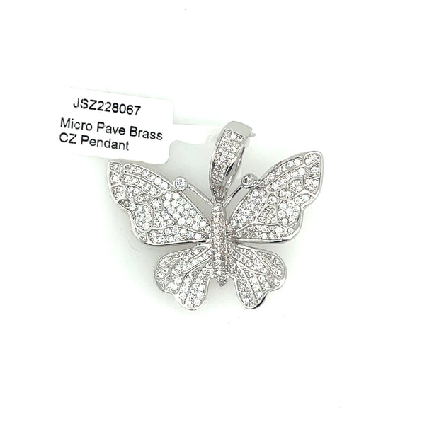 Butterfly Brass Pendant