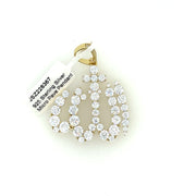 Round Diamond Allah Silver Pendant