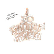 30 Billion Gang Brass Pendant