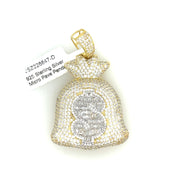 Money Bag Silver Pendant