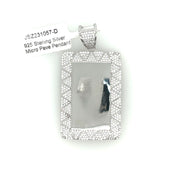 Rectangle Picture Pendant Silver Pendant
