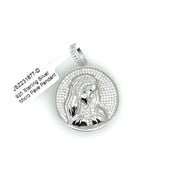 Circle Woman Silver Pendant