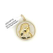 Circle Woman Silver Pendant