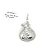 Money Bag Brass Pendant