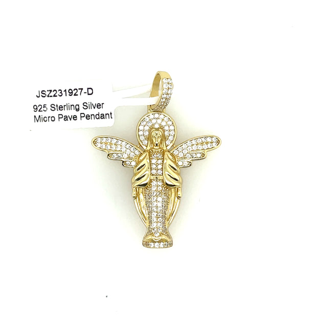 Angel Wings Silver Pendant
