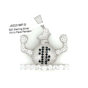 Cash Bag Flex Silver Pendant