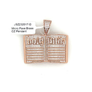 Bible Brass Pendant