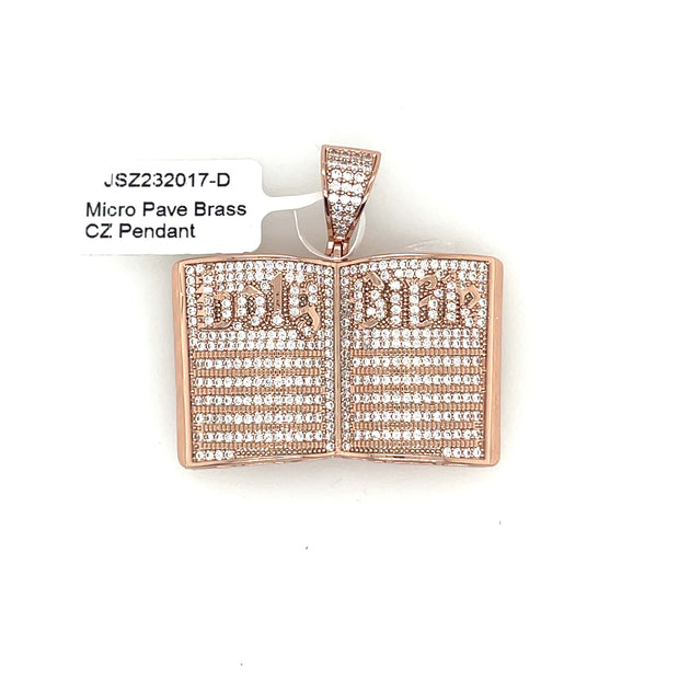 Bible Brass Pendant