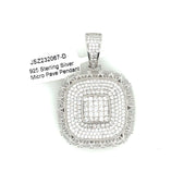 Square Silver Pendant