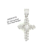 Cuban Cross Silver Pendant