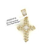 Cuban Cross Silver Pendant