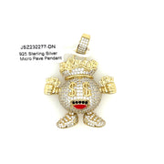 Money smiling Silver Pendant