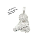 Soccer Ball With Shoe Brass Pendant