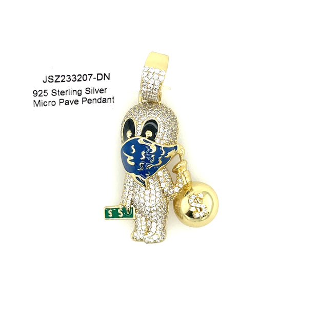 Robber Silver Pendant
