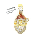 Santa Claus Brass Pendant