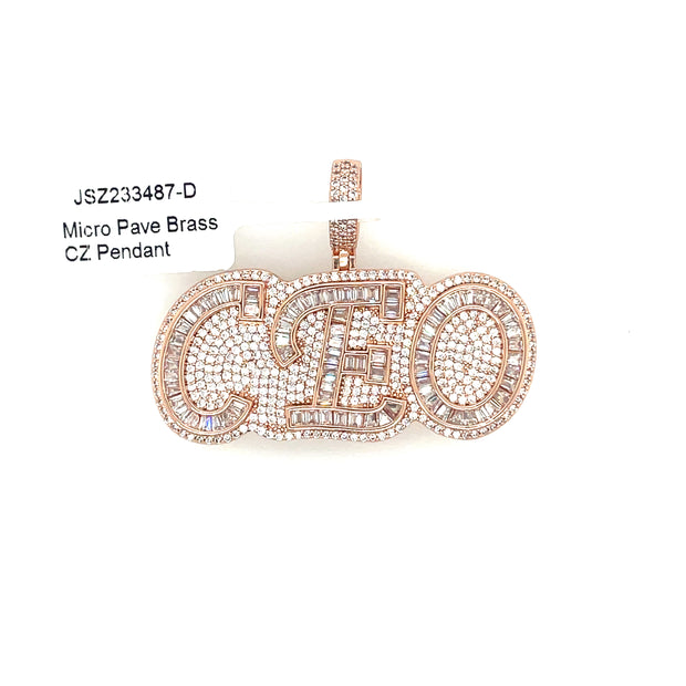 CEO Brass Pendant