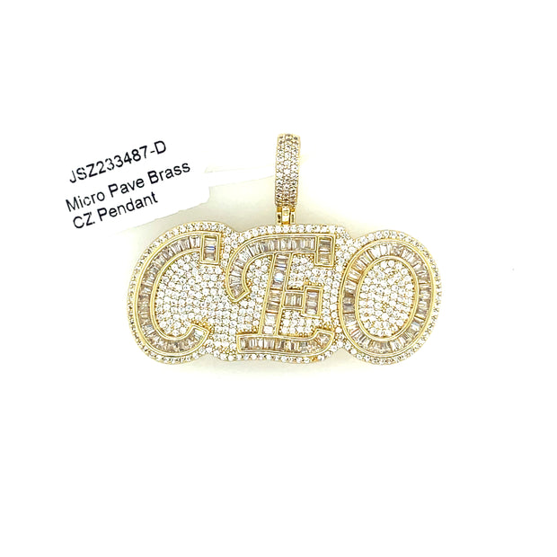 CEO Brass Pendant