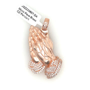 Praying Hands Brass Pendant