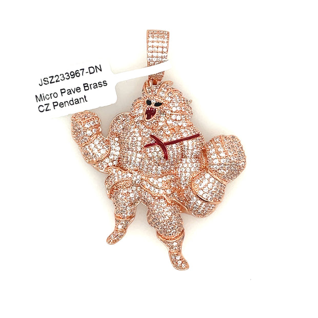 Samurai Brass Pendant