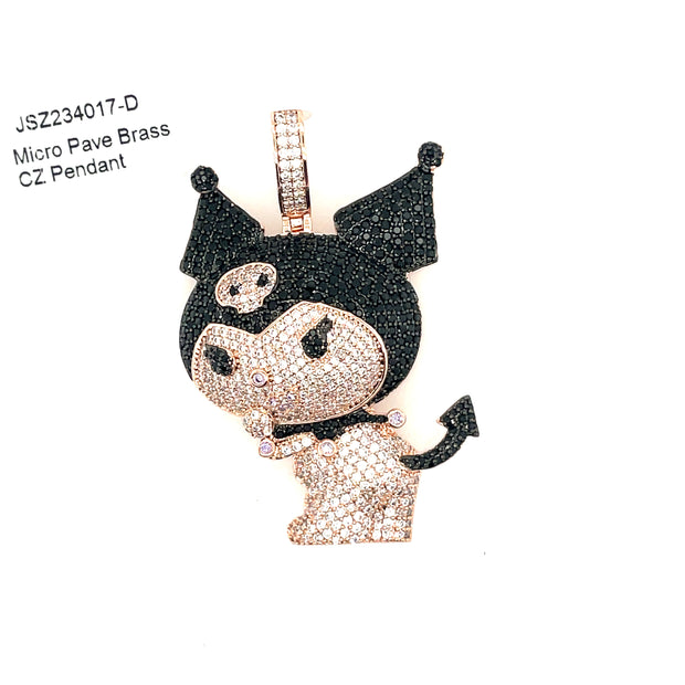 Kitty Brass Pendant