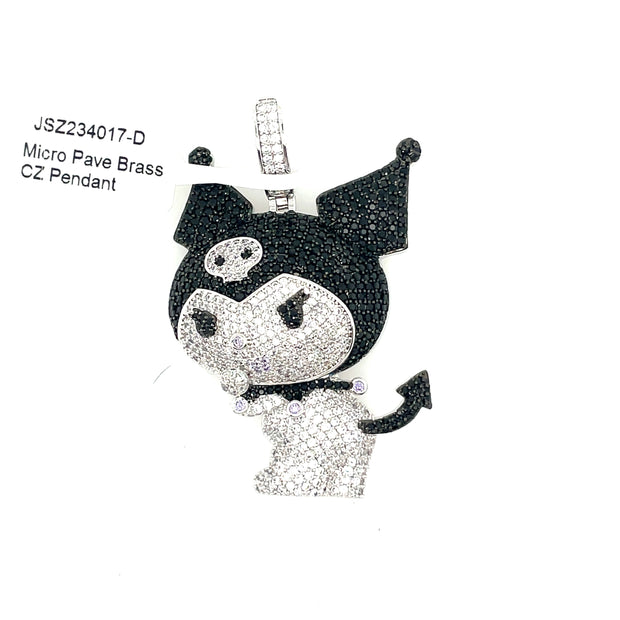 Kitty Brass Pendant