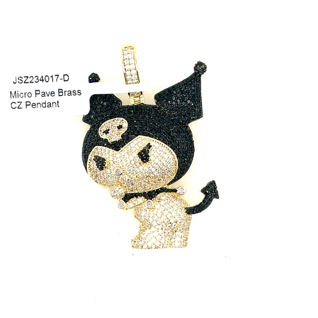 Kitty Brass Pendant