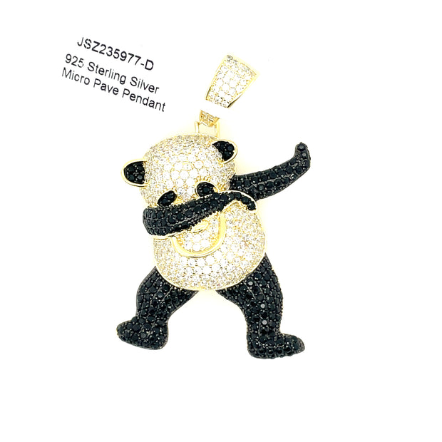 Panda Silver Pendant